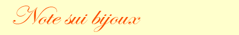 Note sui bijoux
