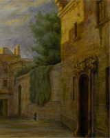Piazzetta all'alba