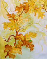 Foulard con foglie secche